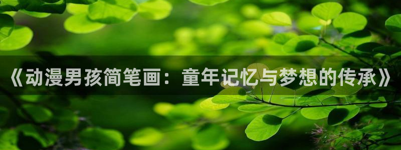 囧次元在线：《动漫男孩简笔画：童年记忆与梦想的传承》