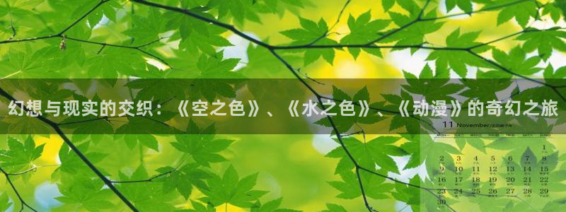 囧次元动漫官方正版：幻想与现实的交织：《空之色》、《水之色》、《动漫》的奇幻之旅